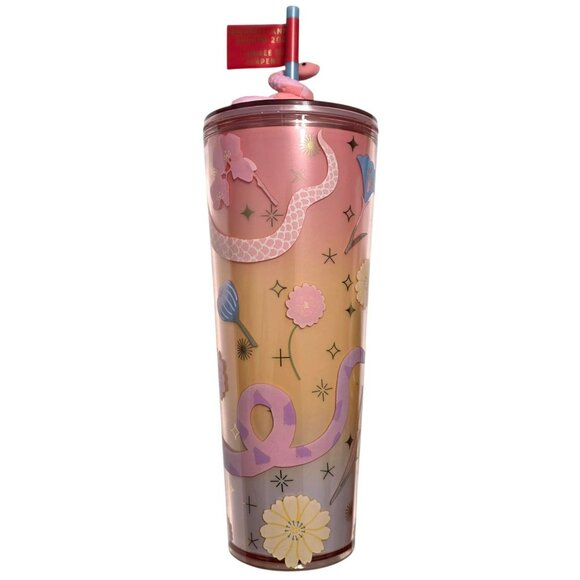 New Starbucks Cute Snake Tumbler Pastel 2025 Lunar New Year Cold Cup Mug 24oz - Picture 9 of 12